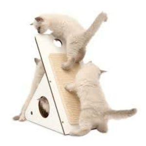 NEW! Catit Vesper V-Playstation Cat Scratcher Play House - White